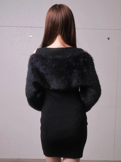 LIP SERVICE(リップサービス) |デコルテオープンドッキングニットワンピース