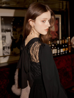 LIP SERVICE(リップサービス) |レースドッキングフレアワンピース