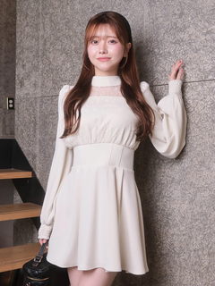 LIP SERVICE(リップサービス) |レースドッキングフレアワンピース