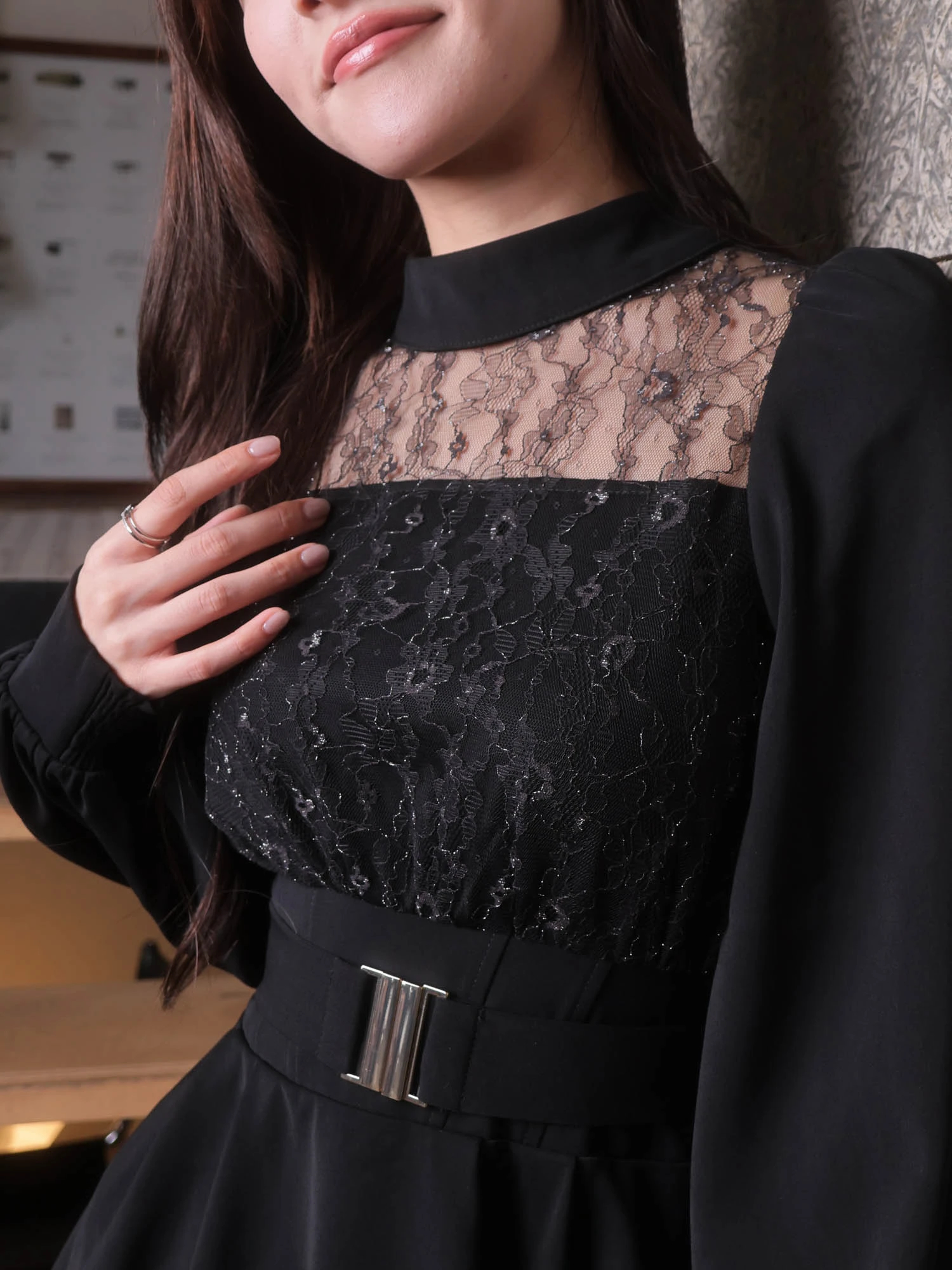 LIP SERVICE（リップサービス）｜ レースドッキングフレアワンピース