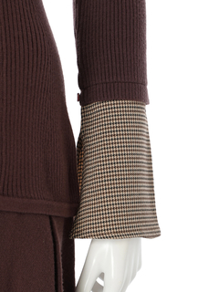 LIP SERVICE(リップサービス) |フロントZIPニットプリーツワンピース