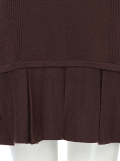 LIP SERVICE(リップサービス) |フロントZIPニットプリーツワンピース