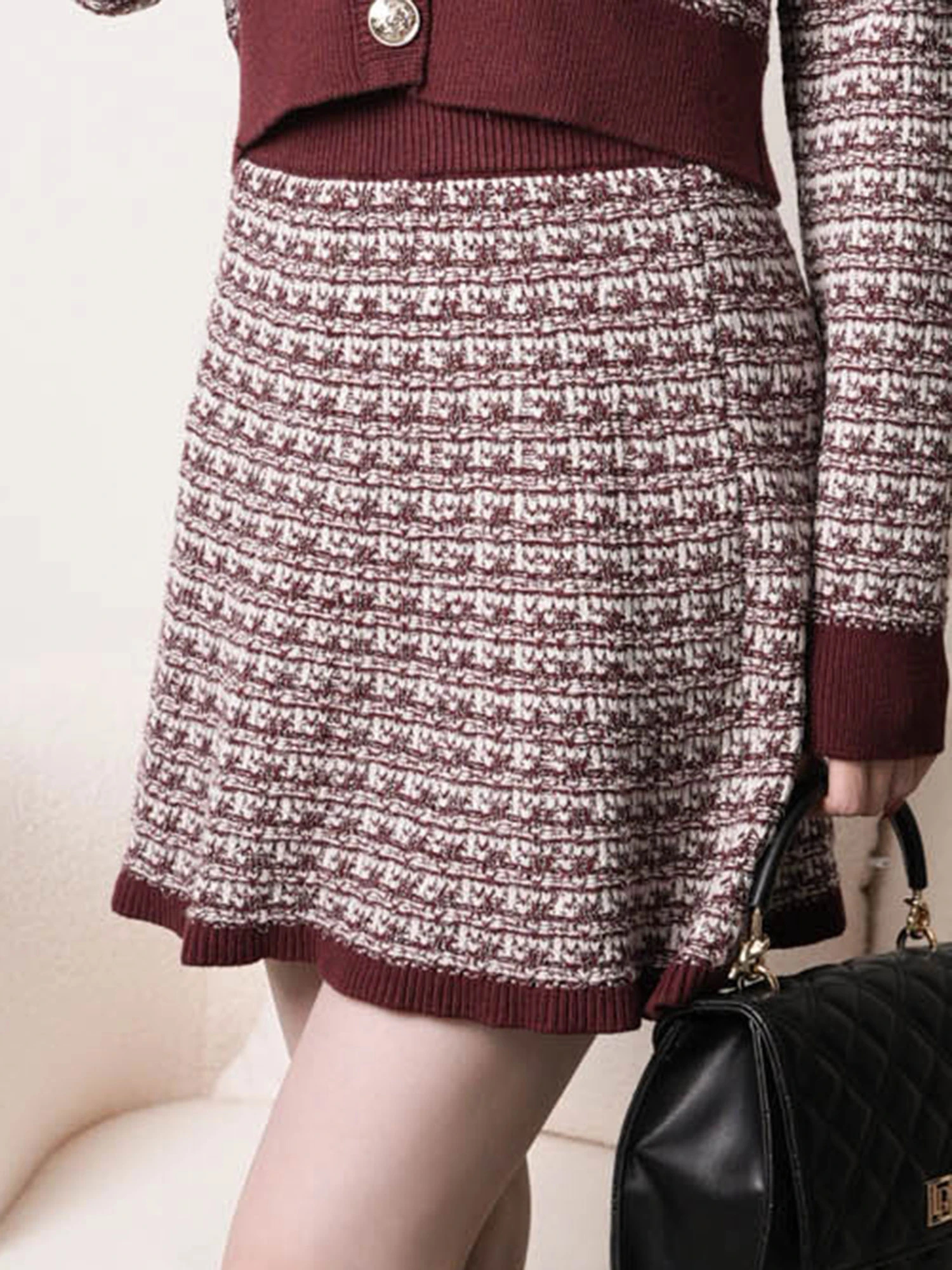 LIP SERVICE（リップサービス）｜ インナーショーパン付ツイードニット