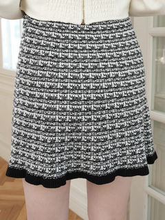 LIP SERVICE(リップサービス) |インナーショーパン付ツイードニットフレアスカート