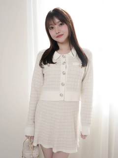 LIP SERVICE(リップサービス) |インナーショーパン付ツイードニットフレアスカート