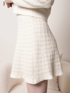 LIP SERVICE(リップサービス) |インナーショーパン付ツイードニットフレアスカート