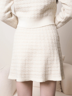 LIP SERVICE(リップサービス) |インナーショーパン付ツイードニットフレアスカート