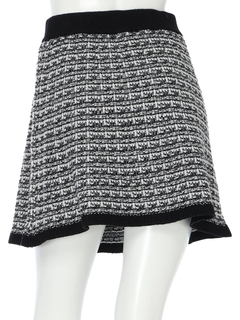 LIP SERVICE(リップサービス) |インナーショーパン付ツイードニットフレアスカート