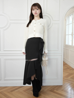 LIP SERVICE(リップサービス) |2wayカラーツイードニットカーディガン