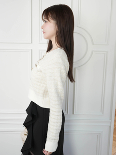 LIP SERVICE(リップサービス) |2wayカラーツイードニットカーディガン