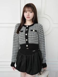 LIP SERVICE(リップサービス) |2wayカラーツイードニットカーディガン