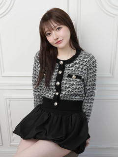 LIP SERVICE(リップサービス) |2wayカラーツイードニットカーディガン