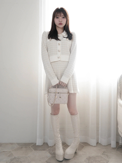 LIP SERVICE(リップサービス) |2wayカラーツイードニットカーディガン