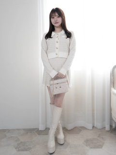 LIP SERVICE(リップサービス) |2wayカラーツイードニットカーディガン