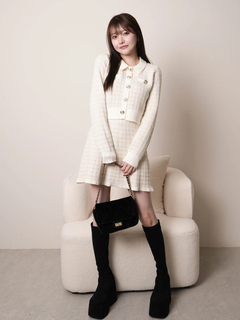 LIP SERVICE(リップサービス) |2wayカラーツイードニットカーディガン