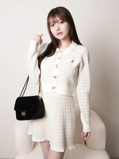 LIP SERVICE(リップサービス) |2wayカラーツイードニットカーディガン