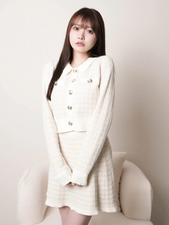 LIP SERVICE(リップサービス) |2wayカラーツイードニットカーディガン