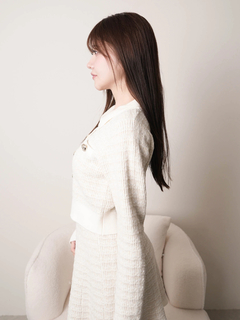 LIP SERVICE(リップサービス) |2wayカラーツイードニットカーディガン