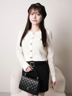 LIP SERVICE(リップサービス) |2wayカラーツイードニットカーディガン