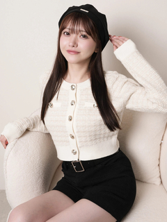 LIP SERVICE(リップサービス) |2wayカラーツイードニットカーディガン