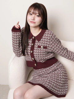 LIP SERVICE(リップサービス) |2wayカラーツイードニットカーディガン