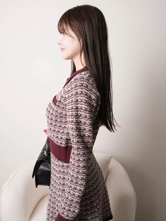 LIP SERVICE(リップサービス) |2wayカラーツイードニットカーディガン