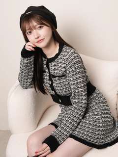 LIP SERVICE(リップサービス) |2wayカラーツイードニットカーディガン