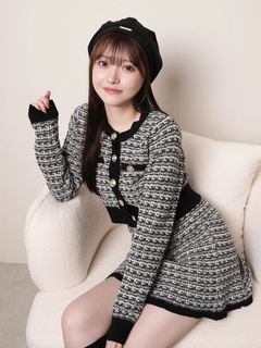 LIP SERVICE(リップサービス) |2wayカラーツイードニットカーディガン