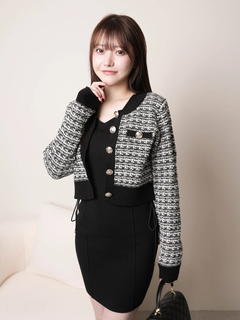 LIP SERVICE(リップサービス) |2wayカラーツイードニットカーディガン