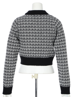 LIP SERVICE(リップサービス) |2wayカラーツイードニットカーディガン