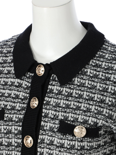 LIP SERVICE(リップサービス) |2wayカラーツイードニットカーディガン