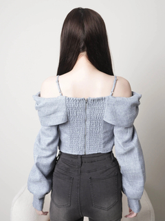 LIP SERVICE(リップサービス) |リボンオフショルロングスリーブトップス