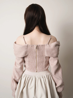 LIP SERVICE(リップサービス) |リボンオフショルロングスリーブトップス