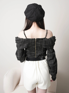 LIP SERVICE(リップサービス) |リボンオフショルロングスリーブトップス