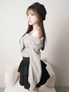 LIP SERVICE(リップサービス) |リボンオフショルロングスリーブトップス