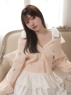 LIP SERVICE(リップサービス) |2wayリボンジュエルニット