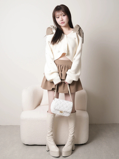 LIP SERVICE(リップサービス) |2wayリボンジュエルニット