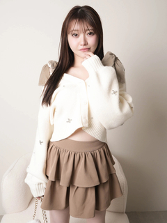 LIP SERVICE(リップサービス) |2wayリボンジュエルニット