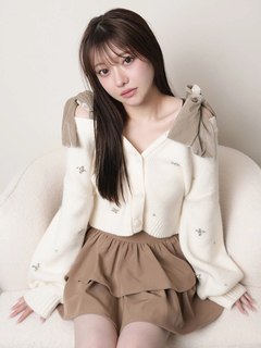 LIP SERVICE(リップサービス) |2wayリボンジュエルニット