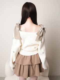 LIP SERVICE(リップサービス) |2wayリボンジュエルニット