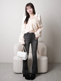 LIP SERVICE(リップサービス) |2wayリボンジュエルニット