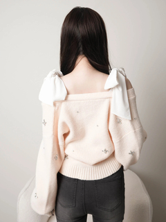 LIP SERVICE(リップサービス) |2wayリボンジュエルニット