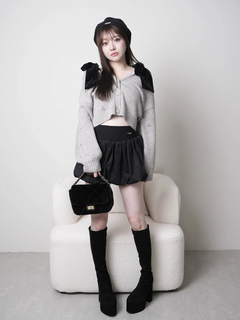 LIP SERVICE(リップサービス) |2wayリボンジュエルニット