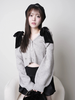 LIP SERVICE(リップサービス) |2wayリボンジュエルニット