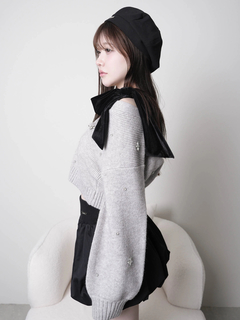 LIP SERVICE(リップサービス) |2wayリボンジュエルニット