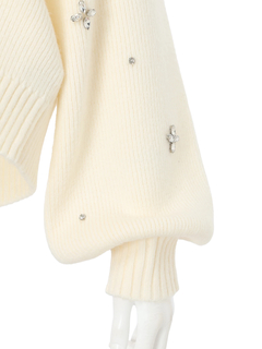 LIP SERVICE(リップサービス) |2wayリボンジュエルニット