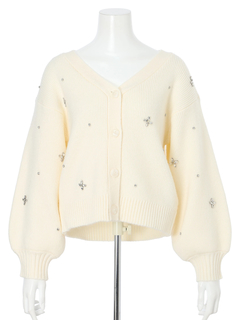 LIP SERVICE(リップサービス) |2wayリボンジュエルニット