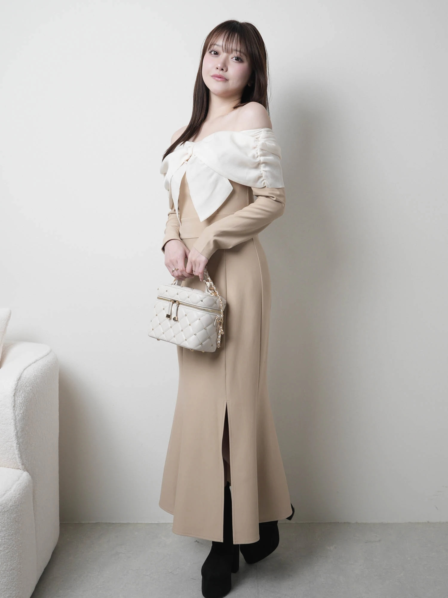 LIP SERVICE（リップサービス）｜ リボンオフショルバイカラー