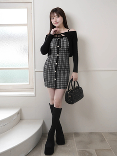 LIP SERVICE(リップサービス) |マルチパターンアンサンブルニットワンピース