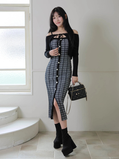 LIP SERVICE(リップサービス) |マルチパターンアンサンブルニットワンピース